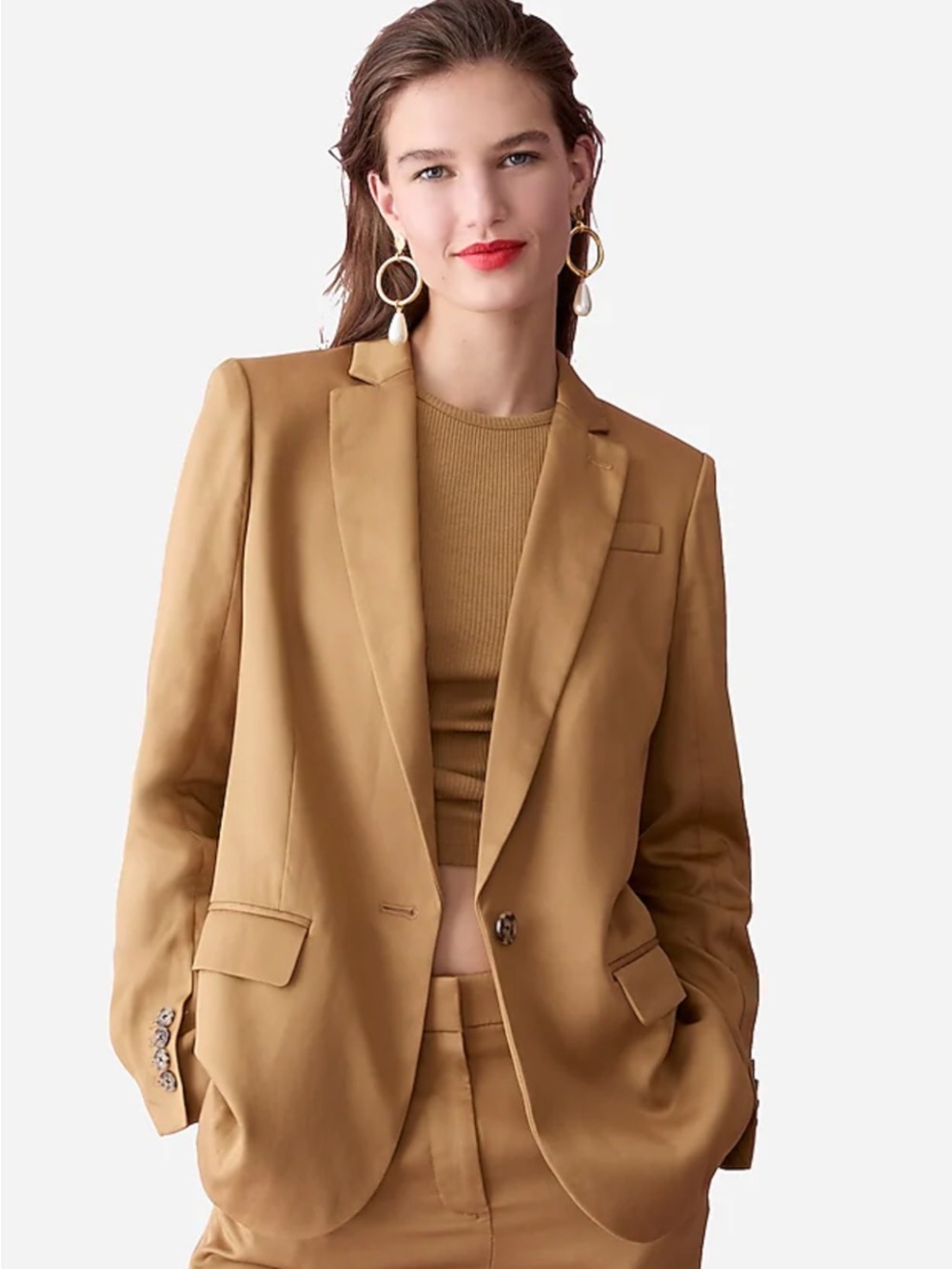 J. Crew Alfie Blazer Light‎ Cappuccino size 6